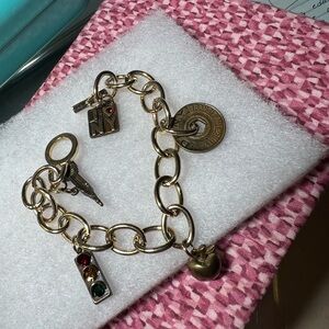 rare vintage dkny charm bracelet nyc